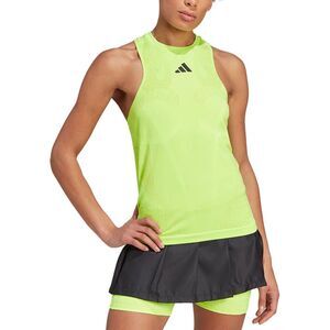 ADIDAS Seamless Tennis Y-Tank Lucid Lemon IJ0485 NEW Women's Large
